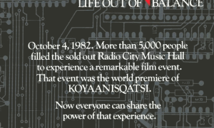 Koyaanisqatsi_poster Imagen: http://upload.wikimedia.org/wikipedia/en/8/85/Koyaanisqatsi_poster.png