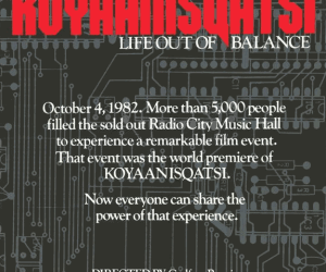Koyaanisqatsi_poster Imagen: http://upload.wikimedia.org/wikipedia/en/8/85/Koyaanisqatsi_poster.png