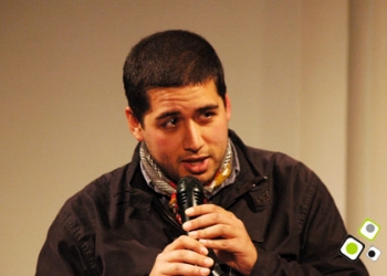 Escritor Manuel Barrios en Festival Ñ - Teatro Solís - Foto: Federico Meneses