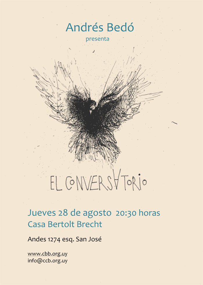 ANDRÉS BEDÓ Y EL CONVERSATORIO EN CASA BERTOLT BRECHT