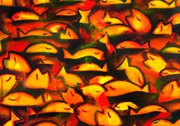 Acrílico s/tela. 150 x 100 cm -Imagen: http://gabrielballa.blogspot.com/