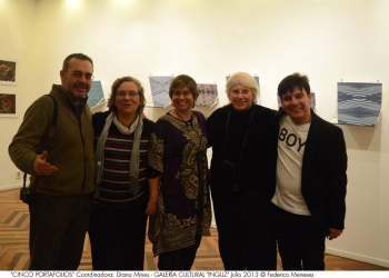 imagen - "CINCO PORTAFOLIOS" Coordinadora: Diana Mines - GALERÍA CULTURAL "INGUZ" Julio 2013 © Federico Meneses