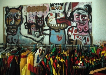 imagen - Visitando el taller Enanas de Jardín en producción de vestuario para la comparsa Kiamba. Febrero 2011 © Federico Meneses