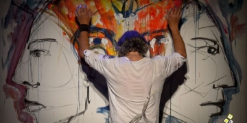Claudio Taddei presentó su último Cd-Dvd "InTuiTiVo". Un espectáculo de canciones, imágenes, palabras y silencios, donde el sonido interviene en la pintura y viceversa. Sábado 15 de noviembre - Sala Hugo Balzo del Sodre (Montevideo, Uruguay) Foto: Andrés Cuenca
