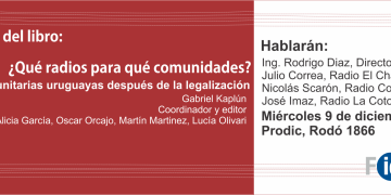 Presentación libro “¿Qué radios para qué comunidades?” – 9 de diciembre, 19hs
