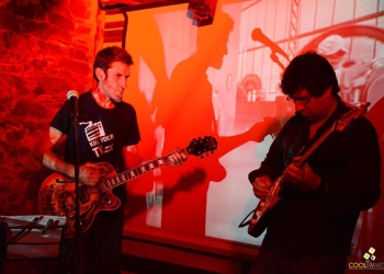 Luis Bravo y Claudio Taddei en La Cueva del Perro y la música de Pelo de Perro - Kalima Boliche - 22 de noviembre 2015 Foto © Federico Meneses