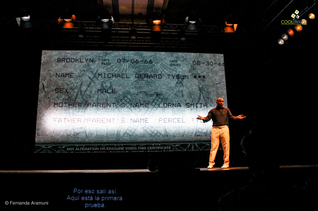 Mike Tyson “Undisputed truth”&nbsp;– Conrad – 9 de Julio de 2016 –&nbsp;Fotografía © Fernanda Aramuni.