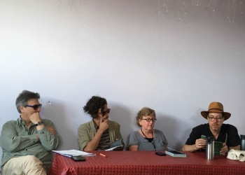 Luis Bravo y Martín Barea Mattos que se encuentran en New Orleans Poetry Festival 2017