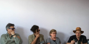 Luis Bravo y Martín Barea Mattos que se encuentran en New Orleans Poetry Festival 2017