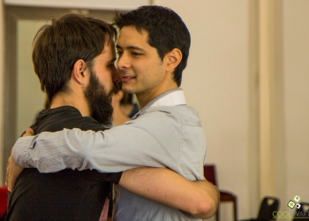 Tangos al Mediodía en el Teatro Solís, Clase y Práctica a Cargo de Lucía Conde de Ben y Chenkuo Che - Sábado 16/09/2017 Fotos: Jacqueline Bertalmio
