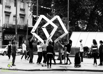 Km 0 / BIENALSUR - Actividad de Extensión IENBA (UdelaR) en el marco de la BIENAL SUR - Foto © Camila Caballero