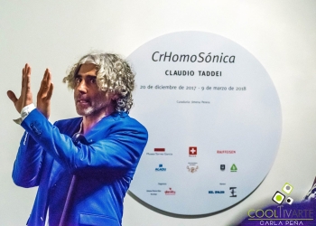 CrHomoSónica I Claudio Taddei - performance y exposición - 20 de Diciembre de 2017. Foto © Carla Peña