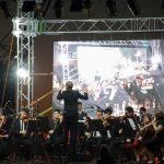 Orquesta Juvenil del Sodre en el puerto de la ciudad de Salto - Diciembre 2017 - Foto © Mayra Cánepa