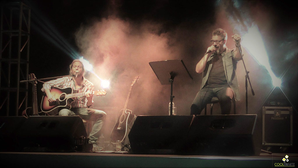 Spuntone & Mendaro en Patio del Museo del Carnaval - Artistas Invitados Diego Gonzáøes y Hernán Díaz - Marzo 2018 - Foto © Claudia Rivero​