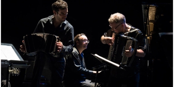 Quinteto Astor Piazzolla - Abril 2018 - Invitado - Hugo Fattoruso - Teatro Solís - Foto © Tarumán Corrales