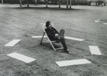 David Lamelas. Señalamiento de tres objetos Hyde Park Londres. Foto cortesía Malba.