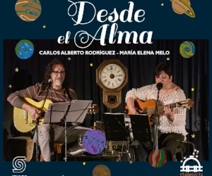 Carlos Alberto Rodríguez y María Elena Melo en la sala Zitarrosa