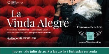 Ballet Nacional del Sodre brindará una función del espectáculo “La Viuda Alegre” a beneficio de la Fundación Niños con Alas