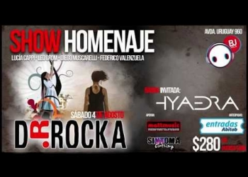 El sábado 4 de agosto en Bj Sala se estará haciendo un homenaje a una gran banda que dejo un recuerdo mas que importante en rock uruguayo Dr. Rocka.
