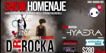 El sábado 4 de agosto en Bj Sala se estará haciendo un homenaje a una gran banda que dejo un recuerdo mas que importante en rock uruguayo Dr. Rocka.