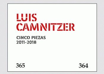 LUIS CAMNITZER 5 Piezas, 2011-2018 Sala PAyS