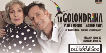 Dirección: Gerardo Begérez Elenco: Estela Medina y Marcos Valls Va los sábados a las 18 hrs y domingos a las 17 hrs. en Teatro del Notariado