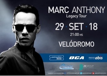 El sábado 29 de Setiembre vuelve a Uruguay MARC ANTHONY, el artista que más localidades ha vendido en nuestro país en la presente década. Con nuevo show y nuevo repertorio presentando “LEGACY TOUR”.