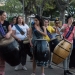 Afolé interviene las plazas con percusión y danzas africanas. Primer intervención en Plaza Flores junto a La Tambora Candombe Salto, Uruguay - Octubre 2018 Foto © Mayra Cánepa www.cooltivarte.com