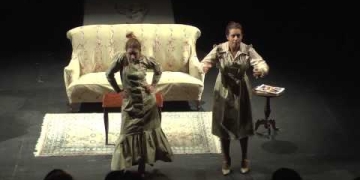 Extracto de la obra 'No daré hijos daré versos', diferentes miradas sobre la vida de Delmira Agustini y su época. Dirección Marianella Morena