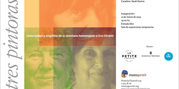 Eva Olivetti, Linda Kohen y Angelina de la Quintana son TRES PINTORAS que al situar el arte en el eje de sus vidas han cultivado, cada una a su manera, una visión del entorno que impacta. Forman parte de la corriente artística iniciada por el maestro Joaquín Torres García y continuada por sus hijos y discípulos, entre quienes destaca José Gurvich. El movimiento torresgarciano liberó en su época la forma de observar y de representar lo visto y lo vivido, deconstruyendo y construyendo, destilando lo esencial.