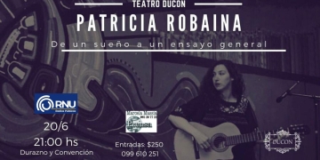 PATRICIA ROBAINA presenta: "DE UN SUEÑO A UN ENSAYO GENERAL" Jueves 20 - junio 21:00 hs PATRICIA ROBAINA recorre distintos trabajos de su trayectoria como compositora e investigadora.
