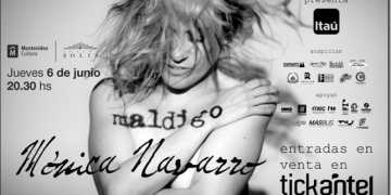 Luego de celebrar sus 20 años de trayectoria en la música, Mónica decide dar un giro musical sorpresivo, en un nuevo formato. Integrando viejos compañeros de andanzas y escenarios, vuelve al ROCK presentando su nuevo disco - Maldigo. Quinto material discográfico, editado por Montevideo Music Group. Mónica inclina su balanza musical hacia el rock, pero arropada dentro de canciones del folclore latinoamericano, que dejaron huellas, sentido y construyeron una sensibilidad que definió su motivo por el cuál cantar. Violeta Parra, Amalia de la Vega, Osiris del Castillo, Alfredo Zitarrosa, Chabuca Granda, Leo Maslíah son timonel de Maldigo. Gira Nacional, presentación oficial: Jueves 6 de junio Teatro Solís - 20:30 hs Entradas en venta por TICKANTEL Banda Mónica Navarro – Voz Hernán Rodríguez – Guitarra Diego Varela – Bajo Irvin Carballo - Batería