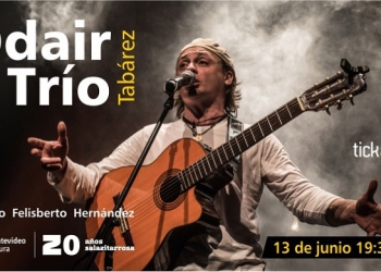 Odair Tabarez Trío: Recorren el trabajo del autor en formato acústico e íntimo. Odair Tabárez en guitarra y voz, Andrea Facciolo en bajo y Gerardo Vázquez en percusión. Lugar: Espacio Felisberto Hernández - Sala Zitarrosa Fecha: 13 de junio / 19:30 hs