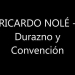 El clásico de Jaime Roos, Durazno y Convención, versionado en candombe fusión con jazz por este excelente trío. RICARDO NOLÉ - Durazno y Convención (Jaime Roos) Músicos: Ricardo Nolé - Piano Roberto De Bellis - Contrabajo Miguel Romano - Batería