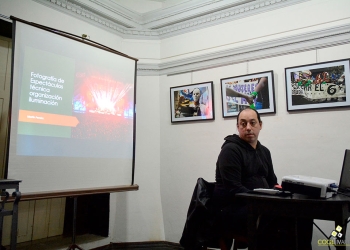 MARTÍN PEREIRA - CICLO DE CHARLAS FOTOGRÁFICAS – FOTOGRAFÍA DE ESPECTÁCULOS - Aquelarre Escuela de fotografía - Setiembre 2019 - Foto © Federico Meneses www.cooltivarte.com