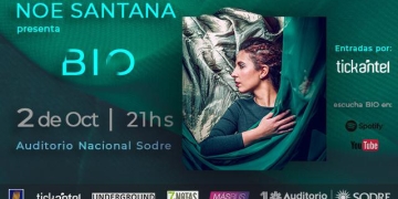 NOE SANTANA EN EL SODRE El miércoles 2 de octubre la sala Hugo Balzo del Sodre abrirá sus puertas para presentar BIO, el nuevo disco de Noe Santana. A las 21hs del miércoles 2 de octubre, la cantautora Noelia Santana, junto a su banda, presentará su primer disco BIO en el Sodre, con un show único en la trayectoria de la artista.