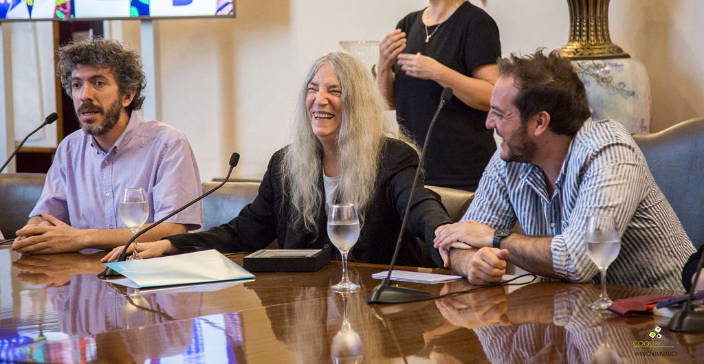 Patti Smith fue distinguida como visitante ilustre Intendencia de Montevideo 20 de Noviembre 2019 Fotografia: Virginia Prado www.cooltivarte.com