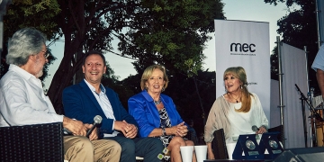 Washington Carrasco y Cristina Fernández Premio Delmira Agustini - Feria Ideas+ - Diciembre 2019 - Fotos: @fotografiacyc - Chiazzaro Castro www.cooltivarte.com