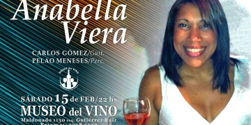 JAZZ en la CAVA con la cantante ANABELLA VIERA Una noche con el mejor jazz Acompañada por Pablo 'Pelao' Meneses en percusión y Carlos Gómez/ guitarra.