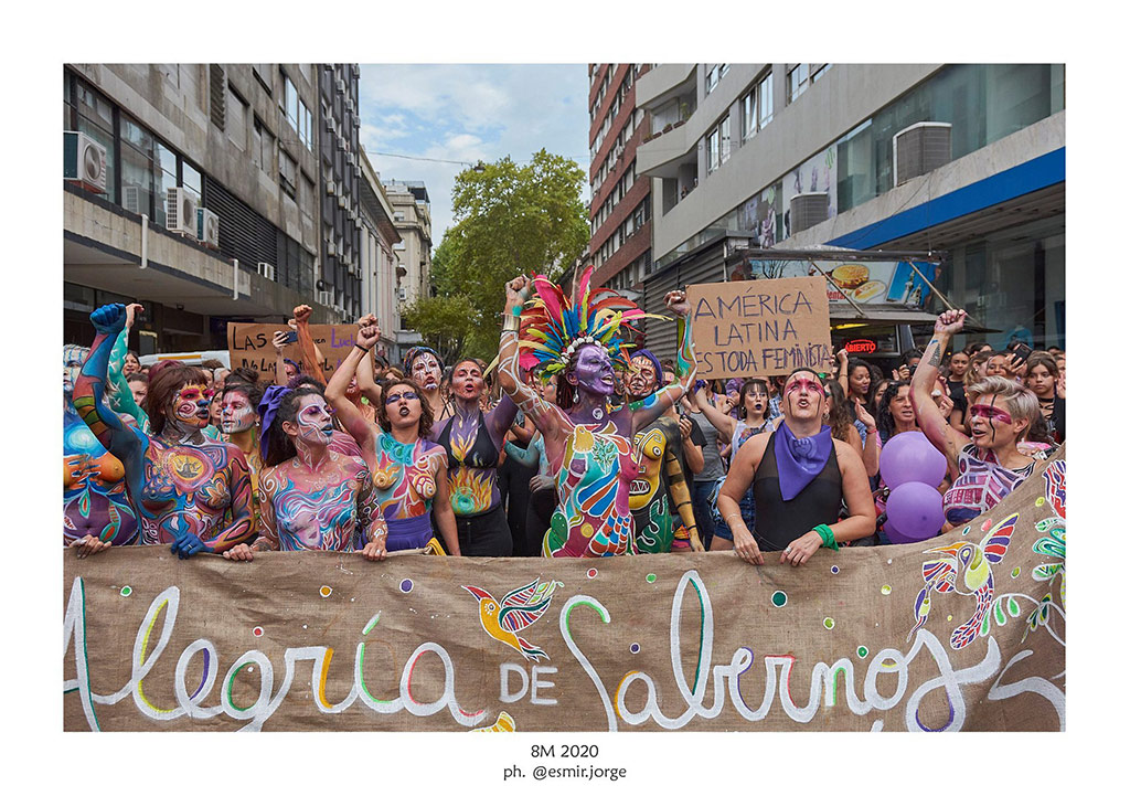 #8M – 2020 - DÍA INTERNACIONAL DE LA MUJER - 18 de julio - Montevideo - Foto © Esmir Jorge www.cooltivarte.com
