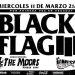 BLACK FLAG en Uruguay / Miercoles 11 de Marzo 2020