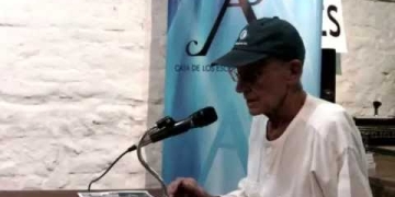 Saúl Ibargoyen en Casa de los Escritores del Uruguay.