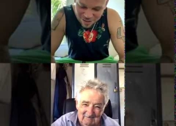 Conversando con Pepe Mujica, ex presidente de Uruguay, sobre varios temas. Residente