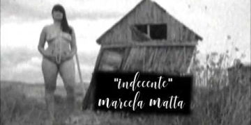 La poeta montevideana Marcela Matta en Cabo Polonio.