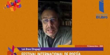 Luis Bravo (Uruguay) dice su poesía en el Festival Internacional de Poesía de Buenos Aires, FIL Buenos Aires 2020.