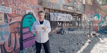LUIS BRAVO «Foto movida de Santiago» Registro de Poetas Plaza de la Dignidad - Metro Baquedano