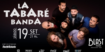 LA TABARÉ vuelve a los escenarios! SÁBADO 19 DE SETIEMBRE, 21:00 Hs. BLAST (Uruguay 960 esq. Río Negro, Montevideo, Uruguay) Muy pronto, entradas disponibles a través de RedTickets. Capacidad limitada. #LaTabaré35Años #Blast #Siguesiendorocanrol