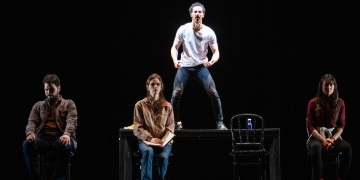 Nociones básicas para la construcción de puentes Un texto escrito por Jimena Márquez que refleja, en un ensayo con cuatro actores, la trascendencia que ha tenido la obra de Benedetti.