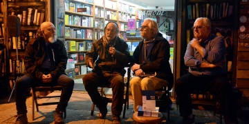 Presentación de "Días de Blues" de Fernando Peláez, último libro de la colección Discos de Estuario Editora, a cargo de Tabaré Rivero y Gustavo "Maca" Wojciechowski. Con la participación de Gustavo Verdesio. 10 de Setiembre 2020 Lautréamont librería - Casa editorial HUM / Estuario editora Foto © Federico Meneses www.cooltivarte.com