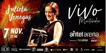 JULIETA VENEGAS “EN VIVO”en MONTEVIDEO